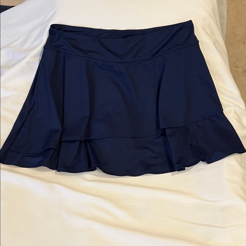 NWT Land’s End | Plus Size High Waisted Tulip Hem Swim Skort - Picture 10 of 13